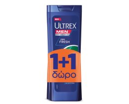ULTREX | Σαμπουάν Cool Sport Menthol 360ml 1+1 Δώρο
