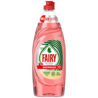 FAIRY | Υγρό Πιάτων Platinum Quickwash Grapefruit 654ml