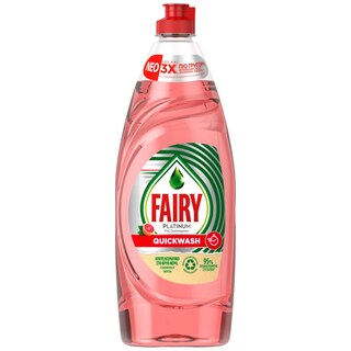 FAIRY | Υγρό Πιάτων Platinum Quickwash Grapefruit 654ml