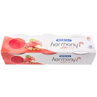 HARMONY | ΕΠΙΔΟΡΠΙΟ ΓΙΑΟΥΡΤΙΟΥ 1% ΜΗΛΟ ΣΤΑΦΙΔΑ ΚΑΝΕΛΑ 3 Χ 200 GR
