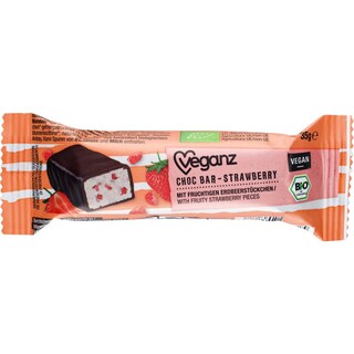 VEGANZ | Μπάρα Φράουλα Αμύγδαλο Σοκολάτα 35g