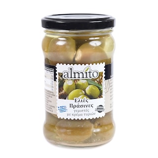 ALMITO | Ελιές Πράσινες Γεμιστές με Κρέμα Τυριών 150gr