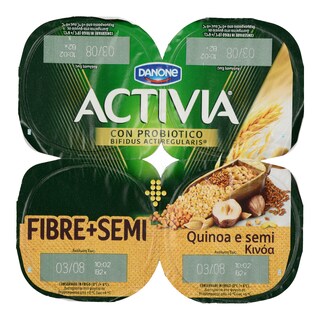 ACTIVIA | Επιδόρπιο Γιαουρτιού Κινόα 4 Χ 125 gr