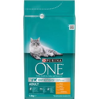 PURINA ONE | Γατοτροφή Adult Κοτόπουλο & Δημητριακά Ολικής Άλεσης 1.5 Kg