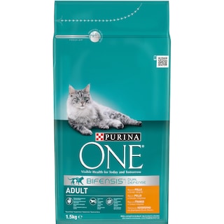 PURINA ONE | Γατοτροφή Adult Κοτόπουλο & Δημητριακά Ολικής Άλεσης 1.5 Kg
