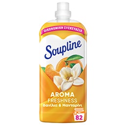 SOUPLINE | Συμπυκνωμένο Μαλακτικό Aroma Βανίλια & Μανταρίνι 82 Μεζούρες