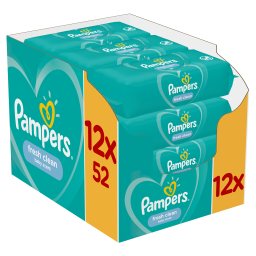 Μωρομάντηλα Fresh Clean Αποκλειστικά Online 12x52 Τεμάχια