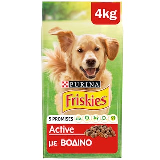 FRISKIES | Ξηρά Τροφή Σκύλου Active Βοδινό 4 Kg