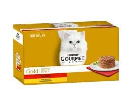 GOURMET | Cat Food Gold Tartar Beef Chicken 4x85g