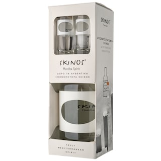 SKINOS | Λικέρ Μαστίχα Spirit + Σφηνοπότηρα Δώρο 700ml