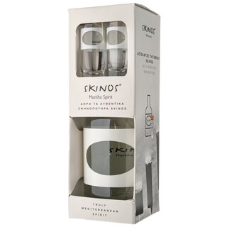 SKINOS | Λικέρ Μαστίχα Spirit + Σφηνοπότηρα Δώρο 700ml