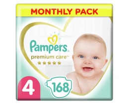 PAMPERS | PAMPERS PREMIUM CARE NO 4 168T MP