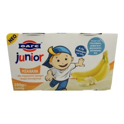 JUNIOR | ΠΑΙΔΙΚΑ ΓΙΑΟΥΡΤΙΑ ΜΠΑΝΑΝΑ 2X140ΓΡ