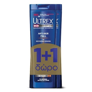 ULTREX | Σαμπουάν Anti Hair Fall Αντιπιτυριδικό 360ml 1+1 Δώρο