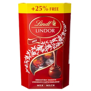LINDT | Σοκολατάκια Γάλακτος Lindor Ελβετικά 200g + 50g Δώρο