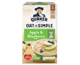 QUAKER | Νιφάδες Βρώμης Ολικής Άλεσης Μήλο & Μύρτιλα 360g