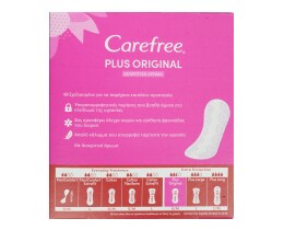 CAREFREE | Σερβιέτες Plus Original 30 + 26 Τεμάχια Δώρο