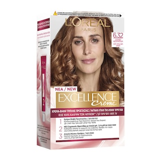 EXCELLENCE | Βαφή Μαλλιών Σετ No 6.32 Ξανθό Κεχριμπαρί 48 ml