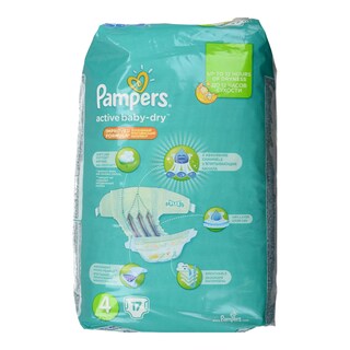PAMPERS | ACTIVE BABY DRY | ΠΑΝΕΣ ACTIVE BABY DRY NΟΥΜΕΡΟ 4 (8-14 KG) 17 ΤΕΜ