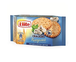 ELITE | Κράκερς Μεσογειακά Ρίγανη & Γεύση Φέτας 3x105g Έκπτωση 1Ε