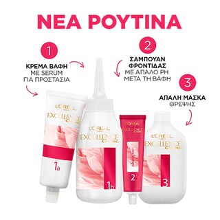 EXCELLENCE | Βαφή Μαλλιών Σετ No 6.46 Ακαζού Κόκκινο 48 ml