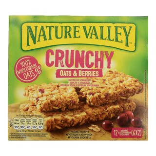 NATURE VALLEY | Μπάρες Δημητριακών Crunchy Κράνμπερι 6 X 42gr