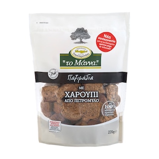 ΜΑΝΝΑ | Παξιμάδια με Χαρούπι από Πετρόμυλο 270g