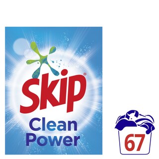 SKIP | Σκόνη Πλυντηρίου Ρούχων Clean Power 67 Μεζούρες