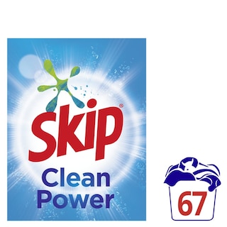SKIP | Σκόνη Πλυντηρίου Ρούχων Clean Power 67 Μεζούρες