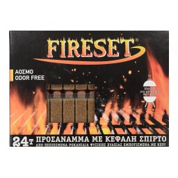FIRESET | Προσάναμμα Σπίρτο 24 Τεμάχια