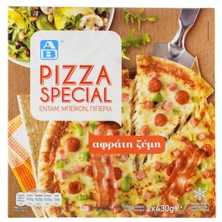 ΑΒ | Πίτσα Κατεψυγμένη Special 2 Τεμάχια 860gr