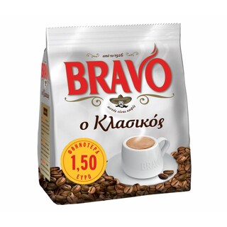BRAVO | Καφές Ελληνικός Κλασικός 485g Έκπτωση 1.50Ε