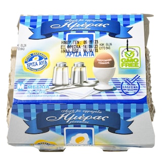 ΧΡΥΣΑ ΑΥΓΑ | Αυγά Ημέρας Μεσαία 4 Τεμάχια