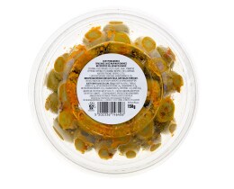 EXCELLENT TAPAS | Ελιές Πράσινες με Καυτερές Πιπεριές και Δενδρολίβανο 150g