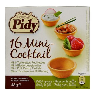 PIDY | ΤΑΡΤΕΛΕΤΕΣ MINI COCKTAIL 48 GR