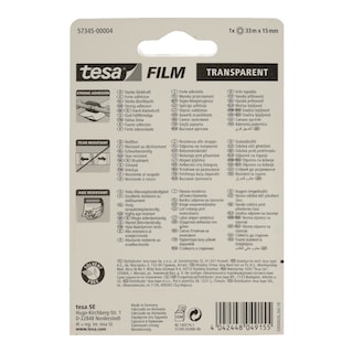 TESA | ΣΕΛΟΤΕΙΠ ΔΙΑΦΑΝΟ ΡΟΛΟ 33 mm Χ 15 Μ 1 ΤΕΜ