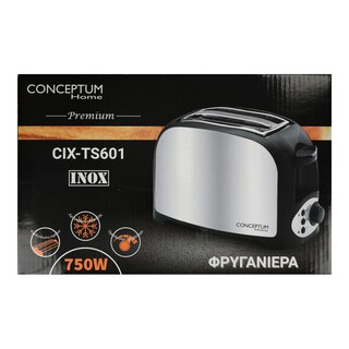 CONCEPTUM | TOASTER ΙΝΟΧ ΤS601