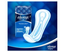 ALWAYS | Σερβιέτες Profresh Maxi Night 9 Τεμάχια