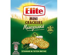 ELITE | Κράκερς Μεσογειακά Σπανάκι & Γεύση Φέτας 50g