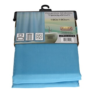 ΙΟΝΙΟΝ | ΚΟΥΡΤΙΝΑ ΜΠΑΝΙΟΥ ΥΦΑΣΜΑΤΙΝΗ ΜΟΝΟΧΡΩΜΗ 180 X 180 CM 1 ΤΕΜ