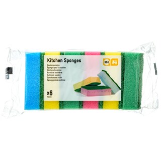 365 | Σφουγγαράκια Κουζίνας 6 Τεμάχια