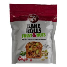 7DAYS | BAKE ROLLS | SNACK ΦΥΣΤΙΚΙ ΚΡΑΝΜΠΕΡΥ & ΔΕΝΔΡΟΛΙΒΑΝΟ 80 GR