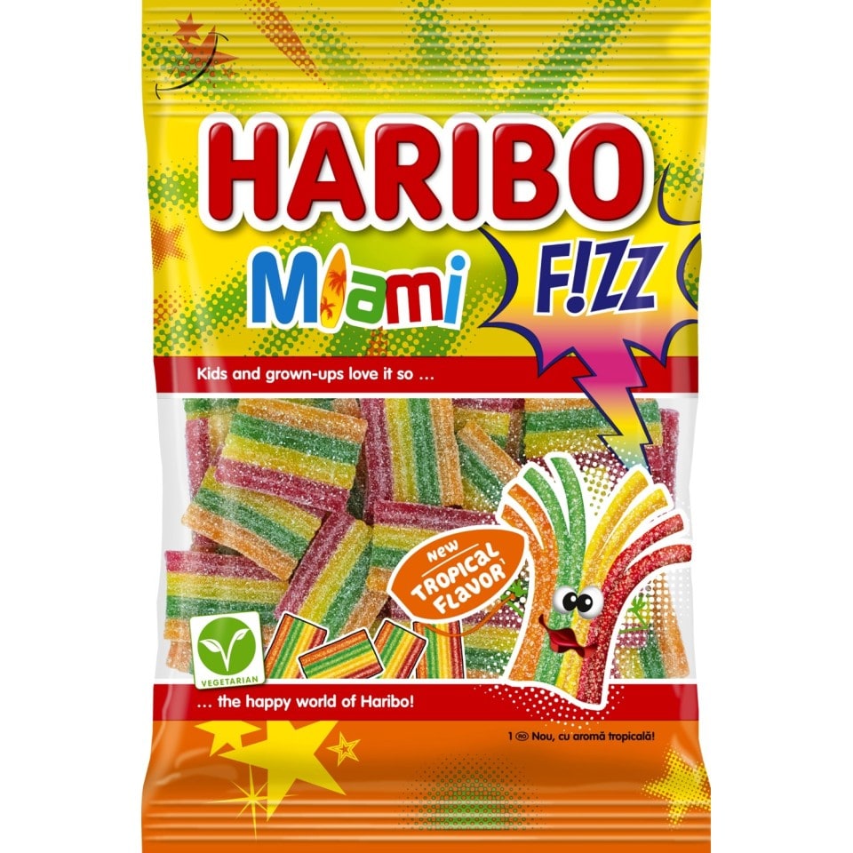 HARIBO Καραμέλες Ζελίνια Miami Fizz 85g