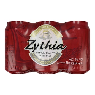 ZYTHIA | ΜΠYΡΑ ΚΟΥΤΙ 6 X 330 ML