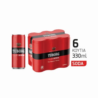 TUBORG | ΣΟΔΑ ΚΟΥΤΙ 6 X 330 ML