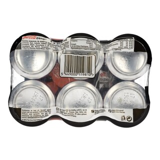 COCA COLA | ZERO | ΑΝΑΨΥΚΤΙΚΟ COLA 6 X 375 ML