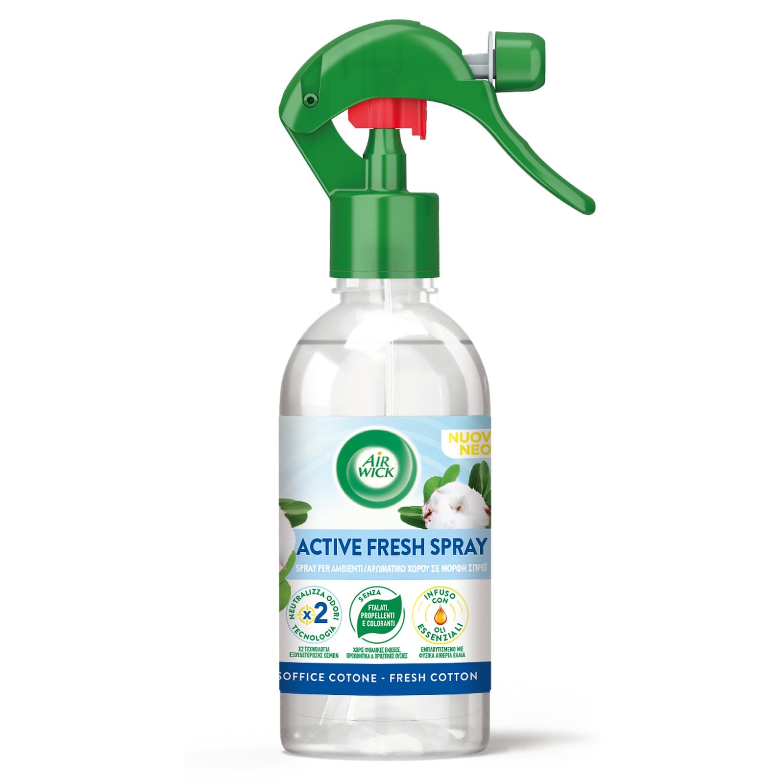 AIRWICK Αρωματικό Active Fresh Spray Fresh Cotton 237ml