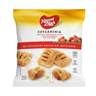 ΧΡΥΣΗ ΖΥΜΗ | Σουσαμίνια Λουκάνικο Κέτσαπ Μουστάρδα 700g