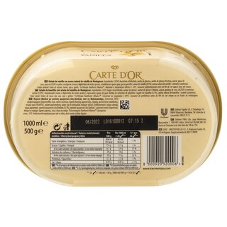 CARTE D'OR | Παγωτό Βανίλια Μαδαγασκάρης 500g