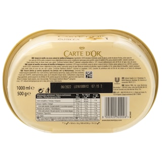 CARTE D'OR | Παγωτό Βανίλια Μαδαγασκάρης 500g